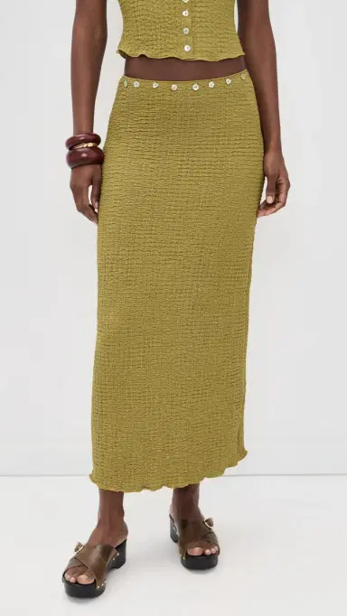 Lisa Says Gah ammy Skirt Olive | Thumbnail 2 Lisa Says Gah ammy Skirt Olive | Thumbnail 2