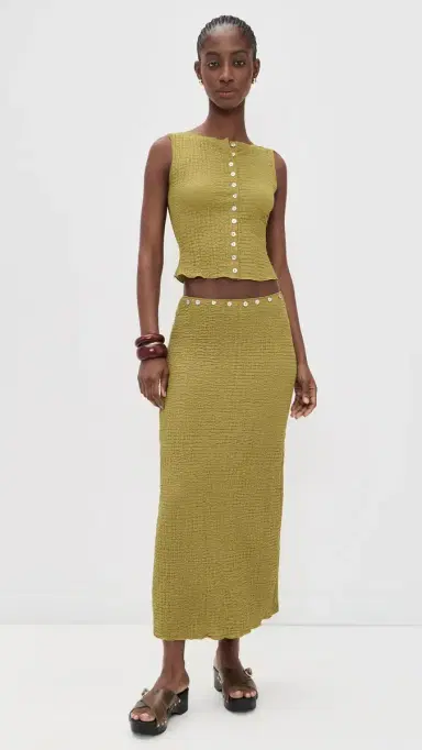 Lisa Says Gah ammy Skirt Olive | Thumbnail 5 Lisa Says Gah ammy Skirt Olive | Thumbnail 5