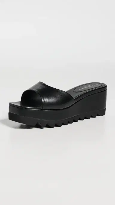 Stella McCartney Sneakelyse Alter Mat Wedge Slides Black | Thumbnail 2 Stella McCartney Sneakelyse Alter Mat Wedge Slides Black | Thumbnail 2