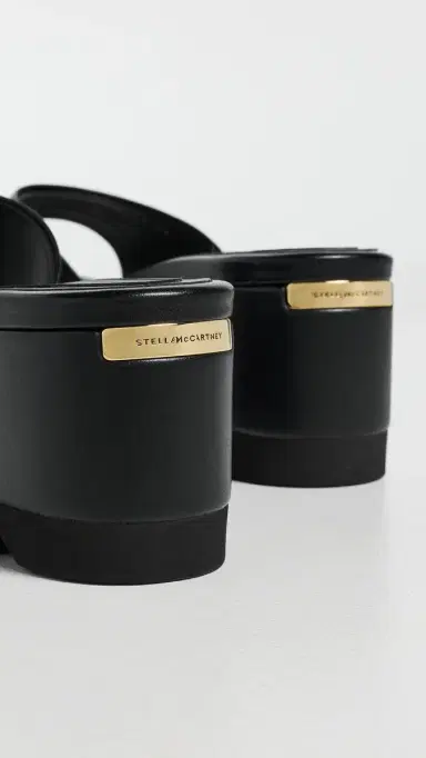 Stella McCartney Sneakelyse Alter Mat Wedge Slides Black | Thumbnail 4 Stella McCartney Sneakelyse Alter Mat Wedge Slides Black | Thumbnail 4