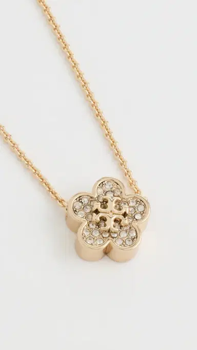 Tory Burch Forget Me Not Pavé Pendant Necklace | Thumbnail 5 Tory Burch Forget Me Not Pavé Pendant Necklace | Thumbnail 5