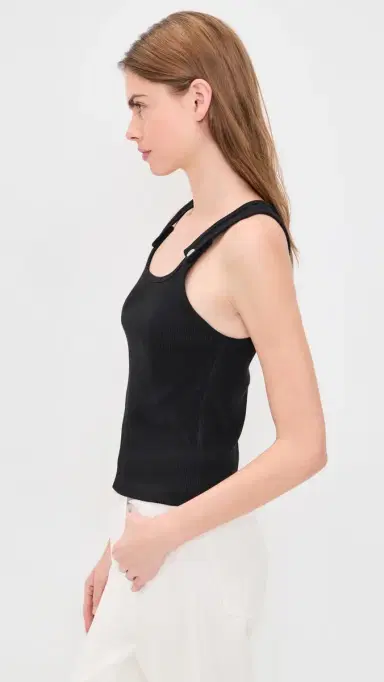 STILL HERE Snap Tank Top Black | Thumbnail 4 STILL HERE Snap Tank Top Black | Thumbnail 4