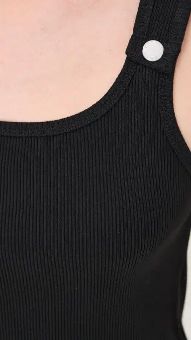 STILL HERE Snap Tank Top Black | Thumbnail 6 STILL HERE Snap Tank Top Black | Thumbnail 6
