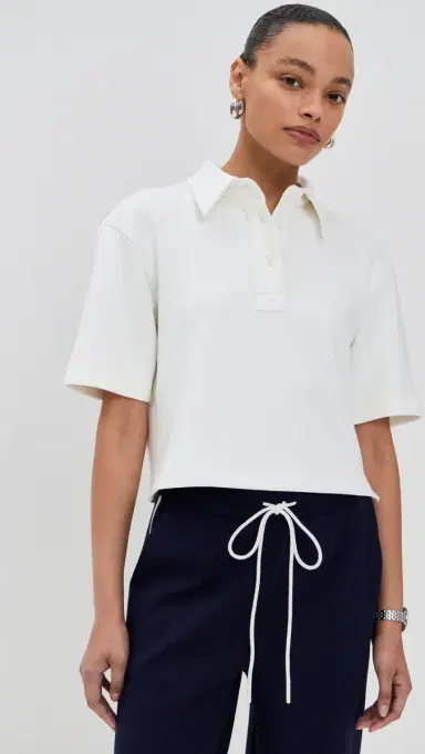 LE BOP Josephine Polo Top Ivory M | Thumbnail 2 LE BOP Josephine Polo Top Ivory M | Thumbnail 2