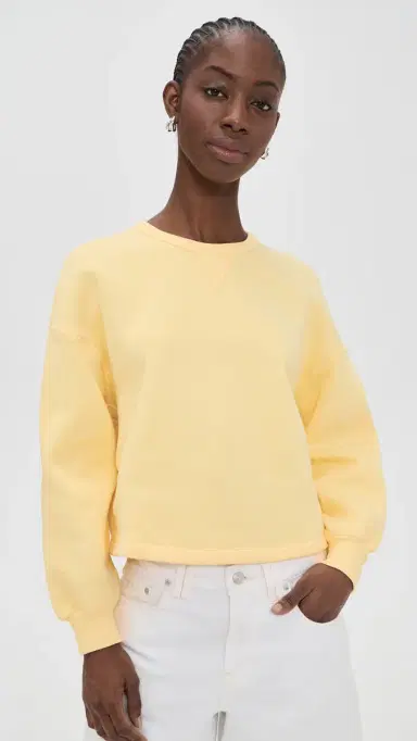 Ag Roselle Sweatshirt unlight Yellow | Thumbnail 2 Ag Roselle Sweatshirt unlight Yellow | Thumbnail 2