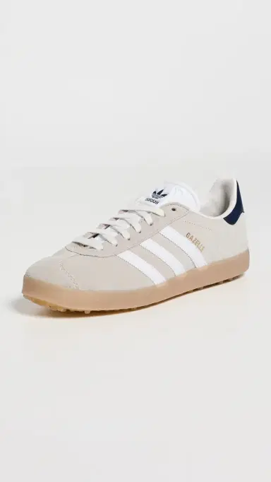 Adidas Golf Gazelle Spikeless Golf Shoes Chalk White/White/Night Indigo 9 | Thumbnail 2 Adidas Golf Gazelle Spikeless Golf Shoes Chalk White/White/Night Indigo 9 | Thumbnail 2