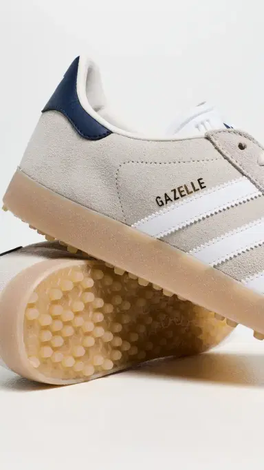Adidas Golf Gazelle Spikeless Golf Shoes Chalk White/White/Night Indigo 9 | Thumbnail 5 Adidas Golf Gazelle Spikeless Golf Shoes Chalk White/White/Night Indigo 9 | Thumbnail 5
