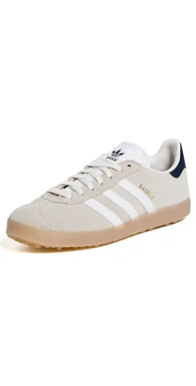 Adidas Golf Gazelle Spikeless Golf Shoes Chalk White/White/Night Indigo 9 | Thumbnail 1 Adidas Golf Gazelle Spikeless Golf Shoes Chalk White/White/Night Indigo 9 | Thumbnail 1