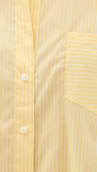 Good American Poplin Classic Boxy Shirt Butterbeam tripe | Thumbnail 6 Good American Poplin Classic Boxy Shirt Butterbeam tripe | Thumbnail 6