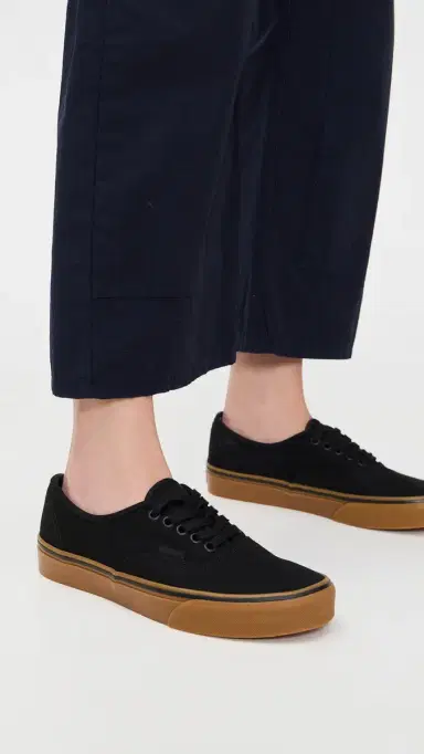 Vans Authentic Unisex Sneakers Black/Black/Gum M 11 | Thumbnail 3 Vans Authentic Unisex Sneakers Black/Black/Gum M 11 | Thumbnail 3