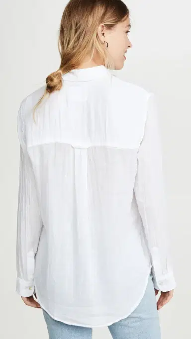 RAILS Ellis Gauze Shirt White | Thumbnail 3 RAILS Ellis Gauze Shirt White | Thumbnail 3