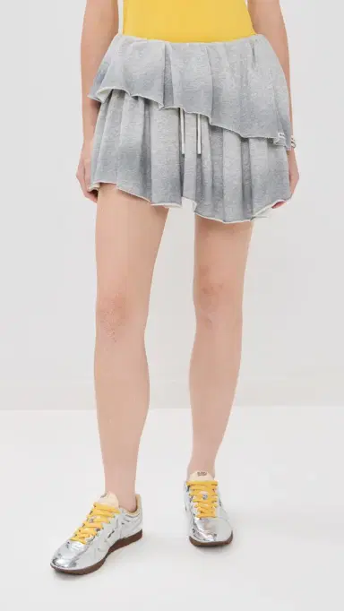 Acne Studios Short Skirt Grey Melange | Thumbnail 2 Acne Studios Short Skirt Grey Melange | Thumbnail 2