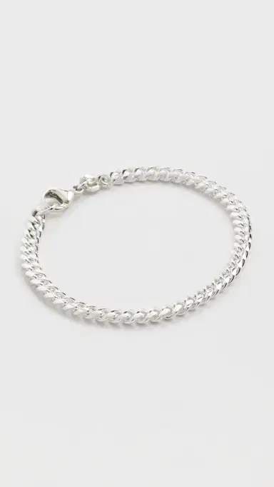 Zoë Chicco Sterling Silver Curb Chain Bracelet Sterling Silver One Size | Thumbnail 2 Zoë Chicco Sterling Silver Curb Chain Bracelet Sterling Silver One Size | Thumbnail 2