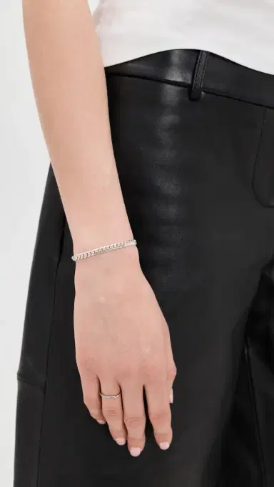 Zoë Chicco Sterling Silver Curb Chain Bracelet Sterling Silver One Size | Thumbnail 3 Zoë Chicco Sterling Silver Curb Chain Bracelet Sterling Silver One Size | Thumbnail 3