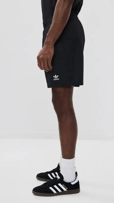 adidas Trefoil Essentials Mesh Shorts 7 Black | Thumbnail 4 adidas Trefoil Essentials Mesh Shorts 7 Black | Thumbnail 4