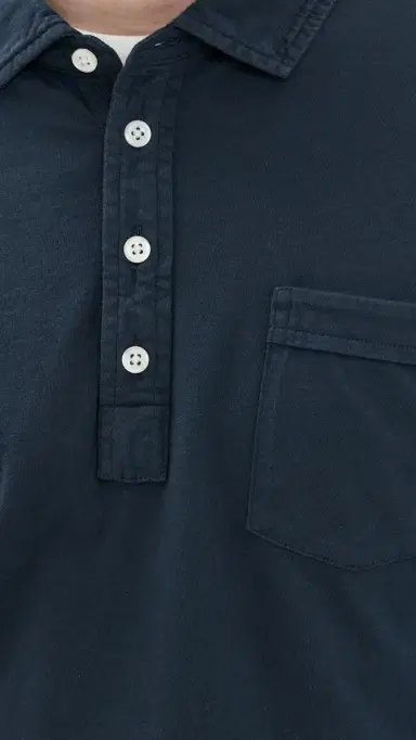 Billy Reid ong Sleeve Pensacola Polo Navy | Thumbnail 6 Billy Reid ong Sleeve Pensacola Polo Navy | Thumbnail 6