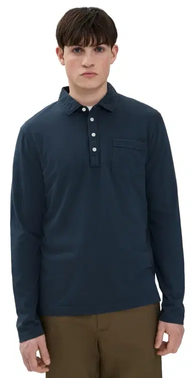 Billy Reid ong Sleeve Pensacola Polo Navy | Thumbnail 1 Billy Reid ong Sleeve Pensacola Polo Navy | Thumbnail 1