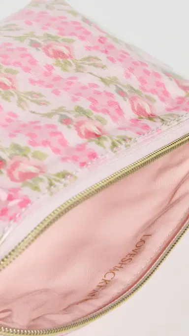 LoveShackFancy Small Travel Pouch pink macaroon One Size | Thumbnail 6 LoveShackFancy Small Travel Pouch pink macaroon One Size | Thumbnail 6