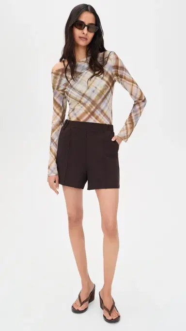 STAUD Fletcher Shorts Earth | Thumbnail 2 STAUD Fletcher Shorts Earth | Thumbnail 2