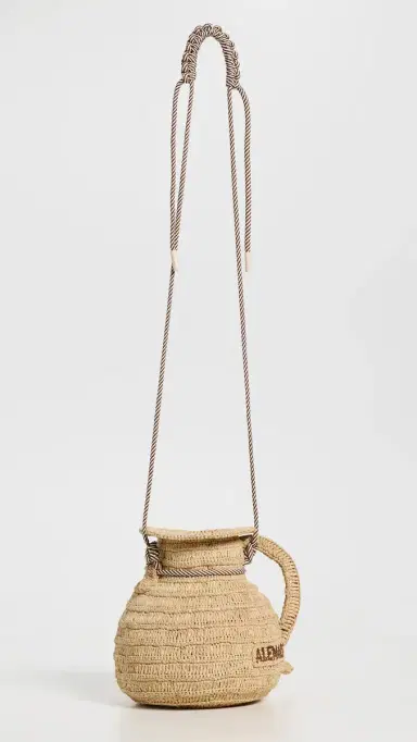ALÉMAIS Michelle Raffia Jug Crossbody Bag Blonde One Size | Thumbnail 5 ALÉMAIS Michelle Raffia Jug Crossbody Bag Blonde One Size | Thumbnail 5