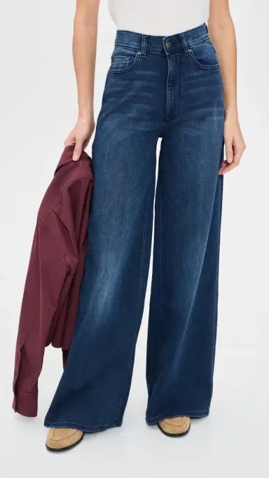 DL1961 DL Softwear Hepburn Wide Leg High Rise Jeans Stream (Ultimate Knit) | Thumbnail 2 DL1961 DL Softwear Hepburn Wide Leg High Rise Jeans Stream (Ultimate Knit) | Thumbnail 2