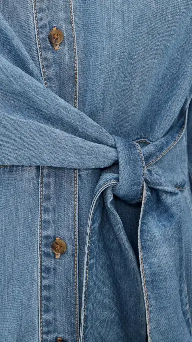 Good American Denim Wrap Shirt Dress Indigo266 | Thumbnail 6 Good American Denim Wrap Shirt Dress Indigo266 | Thumbnail 6