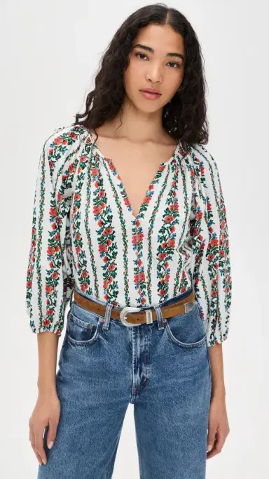 The Great. The Chariot Top Tapestry Floral | Thumbnail 2 The Great. The Chariot Top Tapestry Floral | Thumbnail 2