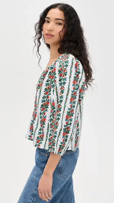 The Great. The Chariot Top Tapestry Floral | Thumbnail 4 The Great. The Chariot Top Tapestry Floral | Thumbnail 4