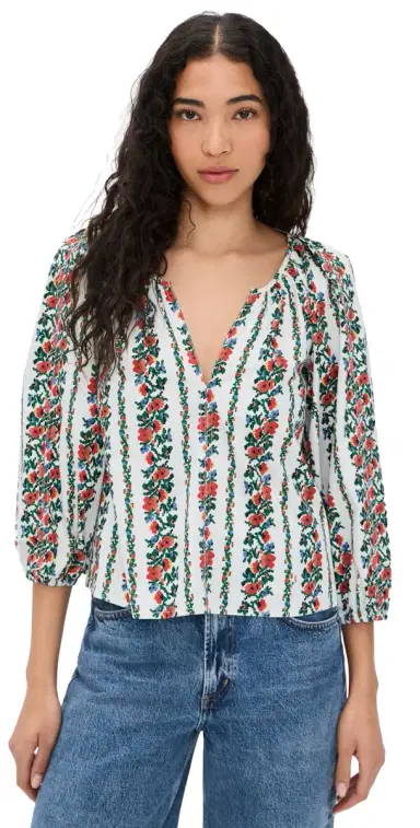 The Great. The Chariot Top Tapestry Floral | Thumbnail 1 The Great. The Chariot Top Tapestry Floral | Thumbnail 1