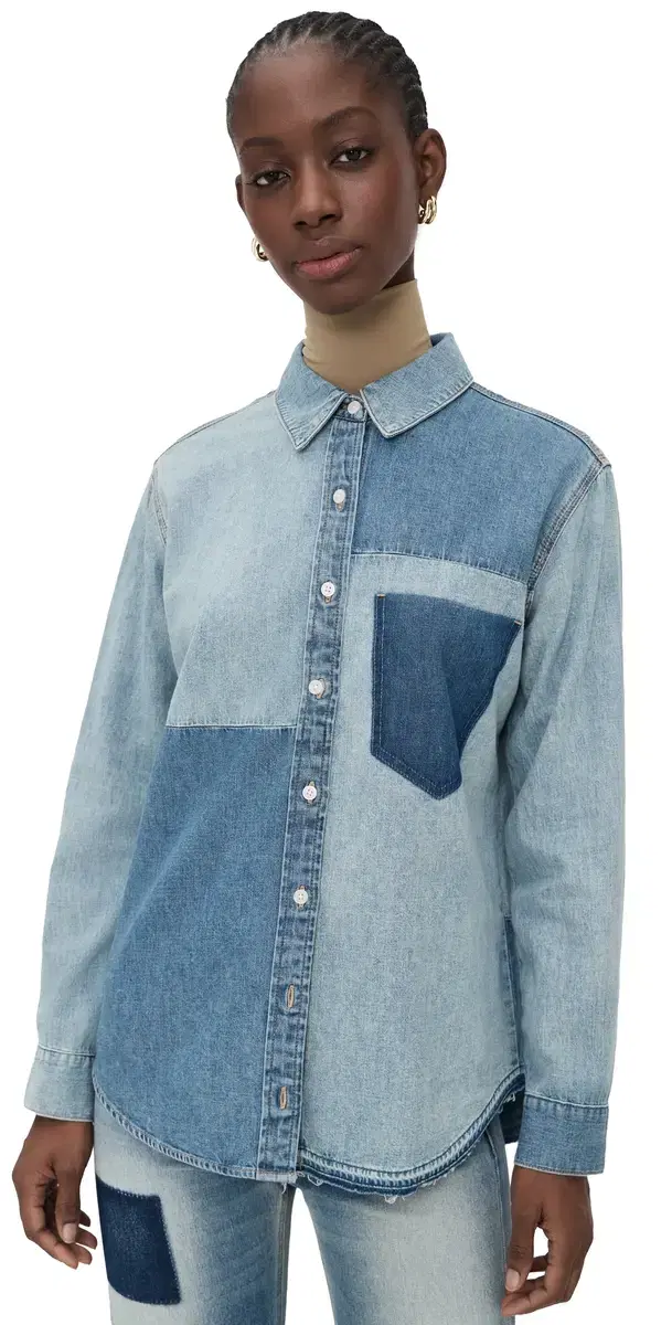 Dalma Colorblock Button Down Time Travel Dalma Colorblock Button Down Time Travel