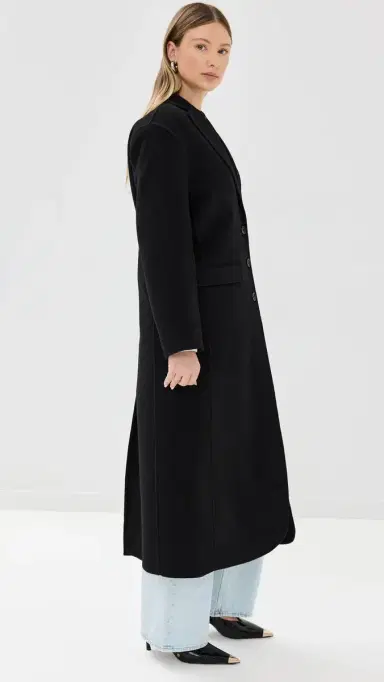 ANINE BING Quinn Coat Black | Thumbnail 4 ANINE BING Quinn Coat Black | Thumbnail 4