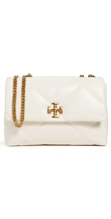 Tory Burch Kira Diamond Quilt Convertible Shoulder Bag Warm White One Size | Thumbnail 1 Tory Burch Kira Diamond Quilt Convertible Shoulder Bag Warm White One Size | Thumbnail 1