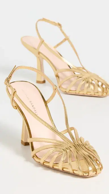 Loeffler Randall Alexandra Lattice Slingback Sandals Gold | Thumbnail 5 Loeffler Randall Alexandra Lattice Slingback Sandals Gold | Thumbnail 5