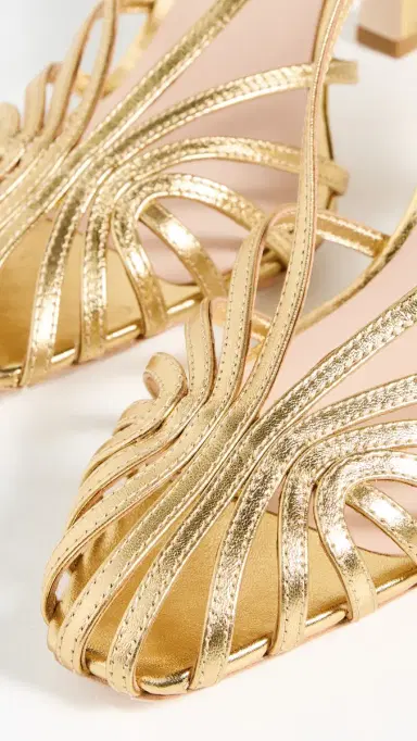 Loeffler Randall Alexandra Lattice Slingback Sandals Gold | Thumbnail 6 Loeffler Randall Alexandra Lattice Slingback Sandals Gold | Thumbnail 6