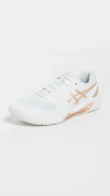 Asics Gel-Dedicate 8 Pickleball Sneakers White/Champagne 7 | Thumbnail 2 Asics Gel-Dedicate 8 Pickleball Sneakers White/Champagne 7 | Thumbnail 2