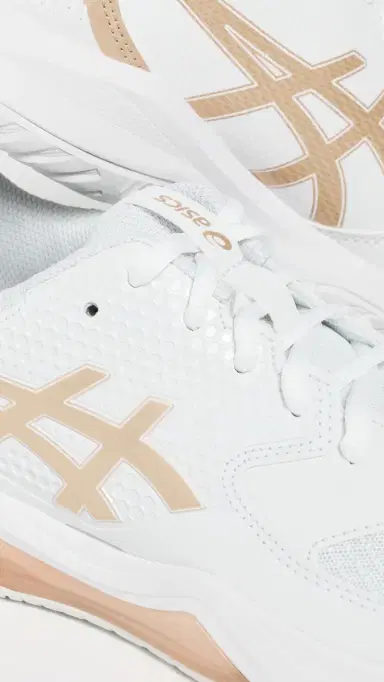 Asics Gel-Dedicate 8 Pickleball Sneakers White/Champagne 7 | Thumbnail 6 Asics Gel-Dedicate 8 Pickleball Sneakers White/Champagne 7 | Thumbnail 6