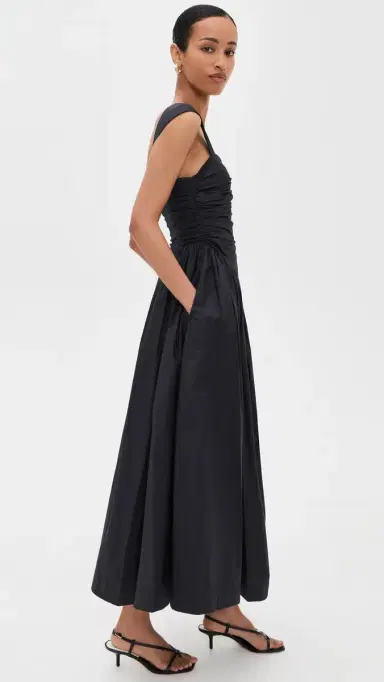 AMUR Galilea Ruched Dress Black | Thumbnail 4 AMUR Galilea Ruched Dress Black | Thumbnail 4