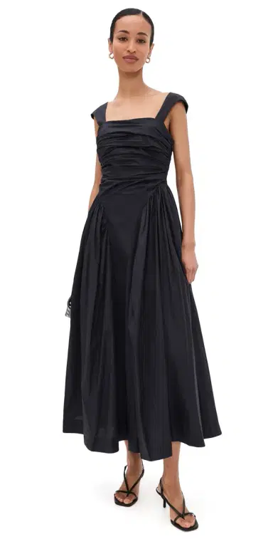 AMUR Galilea Ruched Dress Black | Thumbnail 1 AMUR Galilea Ruched Dress Black | Thumbnail 1