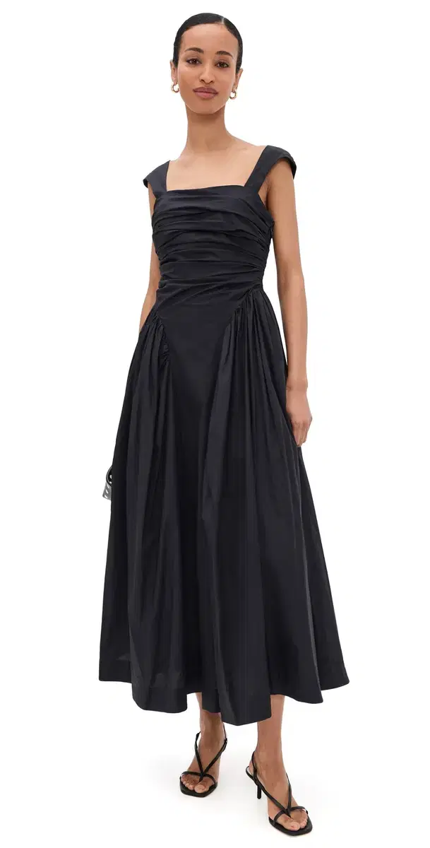 Galilea Ruched Dress Black Galilea Ruched Dress Black