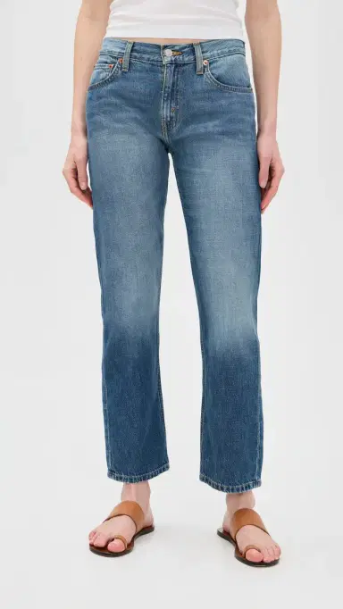 RE/DONE Blondie Crop Jeans Mendocino Indigo 26 | Thumbnail 2 RE/DONE Blondie Crop Jeans Mendocino Indigo 26 | Thumbnail 2
