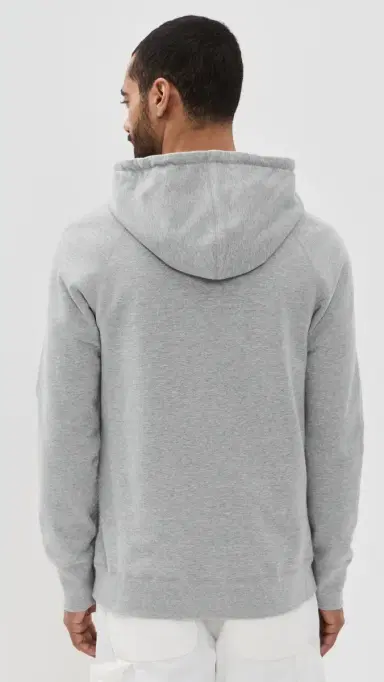 REIGNING CHAMP Midweight Terry Slim Hoodie Hgrey | Thumbnail 3 REIGNING CHAMP Midweight Terry Slim Hoodie Hgrey | Thumbnail 3