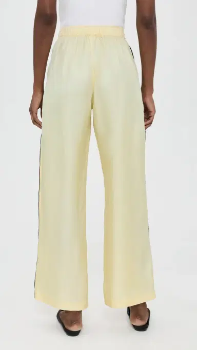 Comme Si La Alta Silk Boxer Pants Butter/Black S | Thumbnail 3 Comme Si La Alta Silk Boxer Pants Butter/Black S | Thumbnail 3