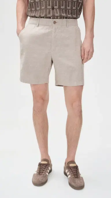 Marine Layer aturday Hemp Chino Shorts 7 Taupe | Thumbnail 2 Marine Layer aturday Hemp Chino Shorts 7 Taupe | Thumbnail 2
