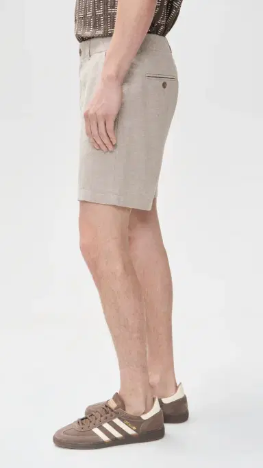 Marine Layer aturday Hemp Chino Shorts 7 Taupe | Thumbnail 4 Marine Layer aturday Hemp Chino Shorts 7 Taupe | Thumbnail 4