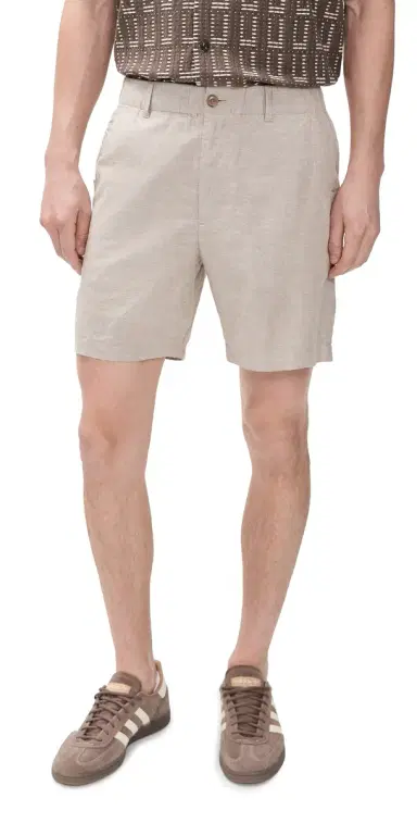 Marine Layer aturday Hemp Chino Shorts 7 Taupe | Thumbnail 1 Marine Layer aturday Hemp Chino Shorts 7 Taupe | Thumbnail 1