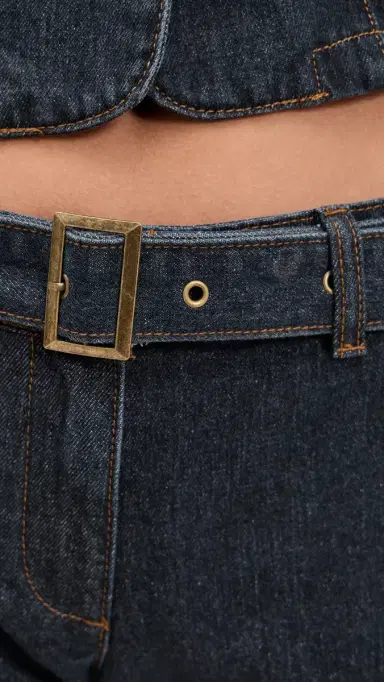 Lioness Afterglow Mini Shorts Dark Denim | Thumbnail 6 Lioness Afterglow Mini Shorts Dark Denim | Thumbnail 6