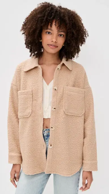 Little Lies Teddy Shacket Camel | Thumbnail 2 Little Lies Teddy Shacket Camel | Thumbnail 2