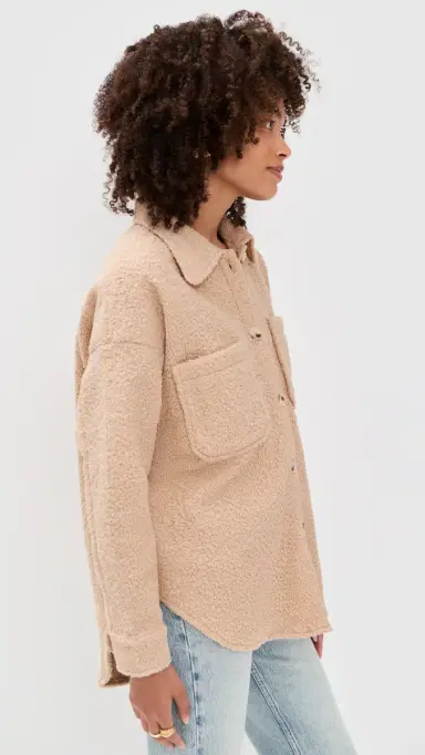 Little Lies Teddy Shacket Camel | Thumbnail 4 Little Lies Teddy Shacket Camel | Thumbnail 4