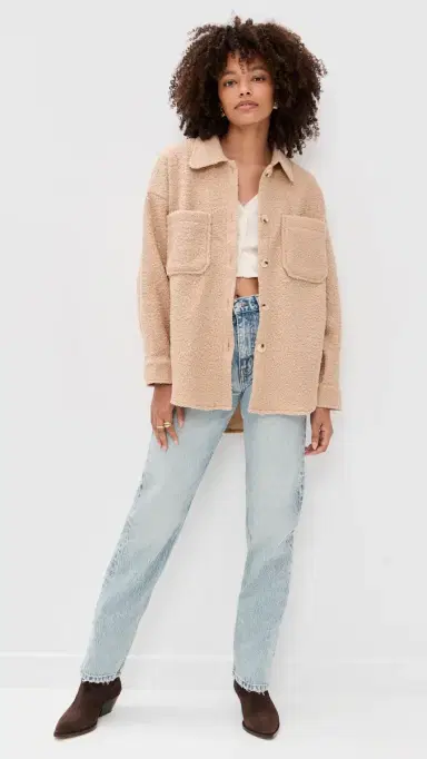 Little Lies Teddy Shacket Camel | Thumbnail 5 Little Lies Teddy Shacket Camel | Thumbnail 5