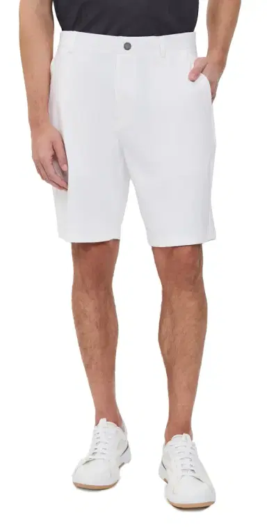 Redvanly Varick Pull On Shorts 9 Bright White | Thumbnail 1 Redvanly Varick Pull On Shorts 9 Bright White | Thumbnail 1